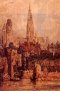 Richard Parkes Bonington Rouen from the Quais oil painting